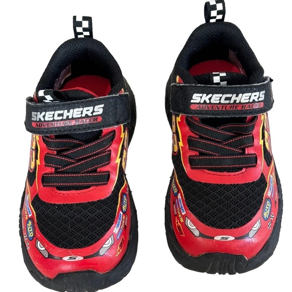 Skechers Other - Buckle Red and Black Racing Sneakers
